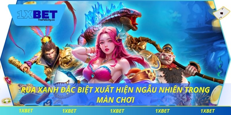 Bắn Cá Rùa Xanh Mang Đến Cảm Giác Hứng Khởi Và Hồi Hộp Rùa xanh đặc biệt xuất hiện ngẫu nhiên trong màn chơi